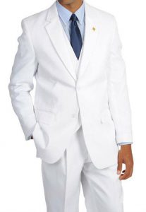 traje blanco