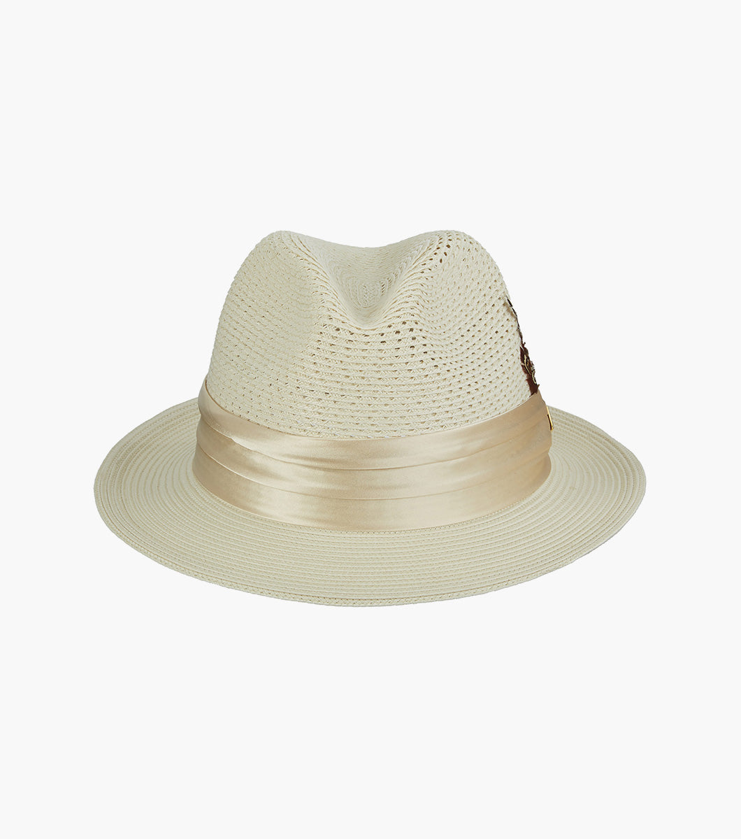 DUBLIN FEDORA Poly Braided Pinch Front Hat