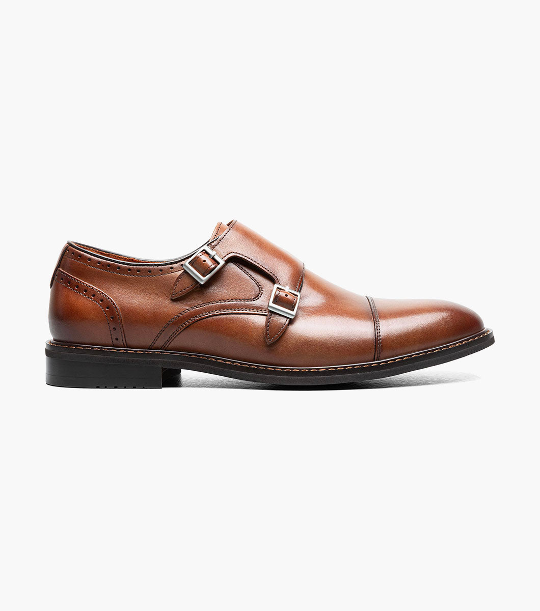 BOSWELL Cap Toe Double Monk Strap