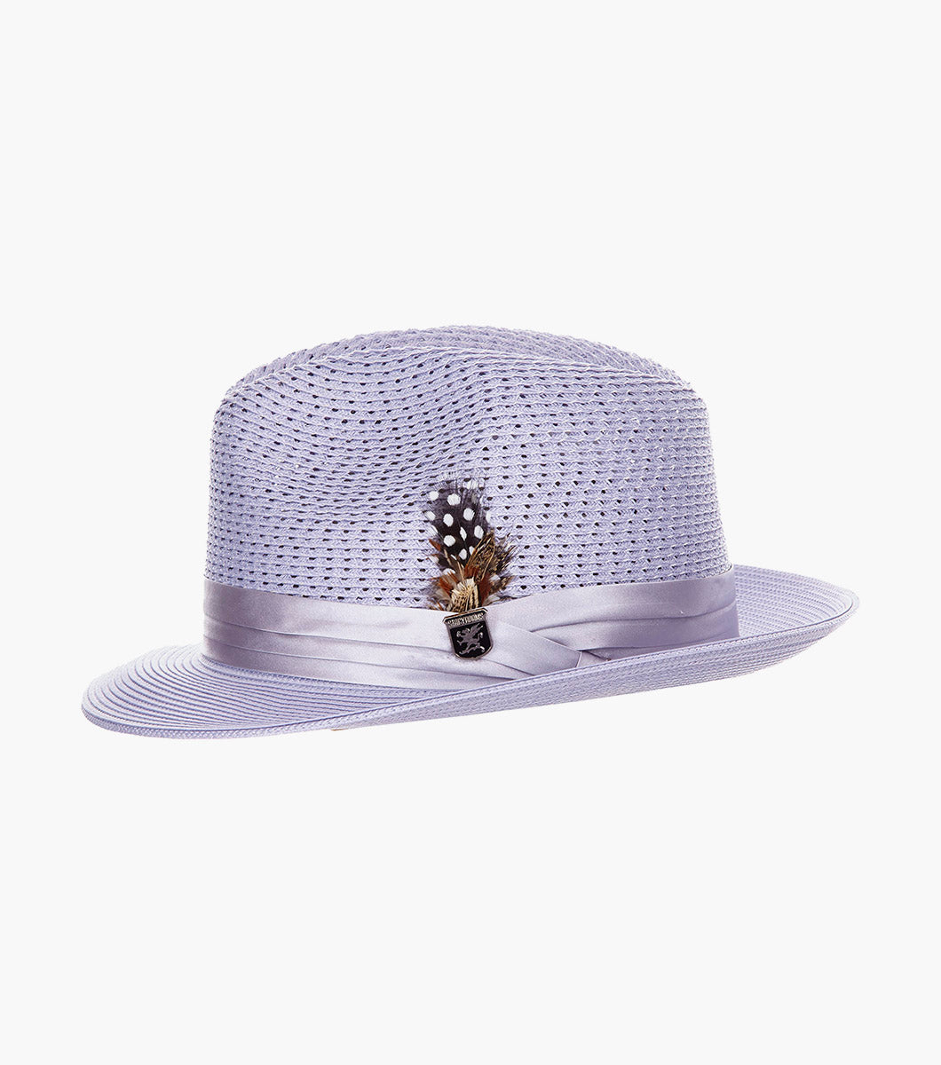 DUBLIN FEDORA Poly Braided Pinch Front Hat