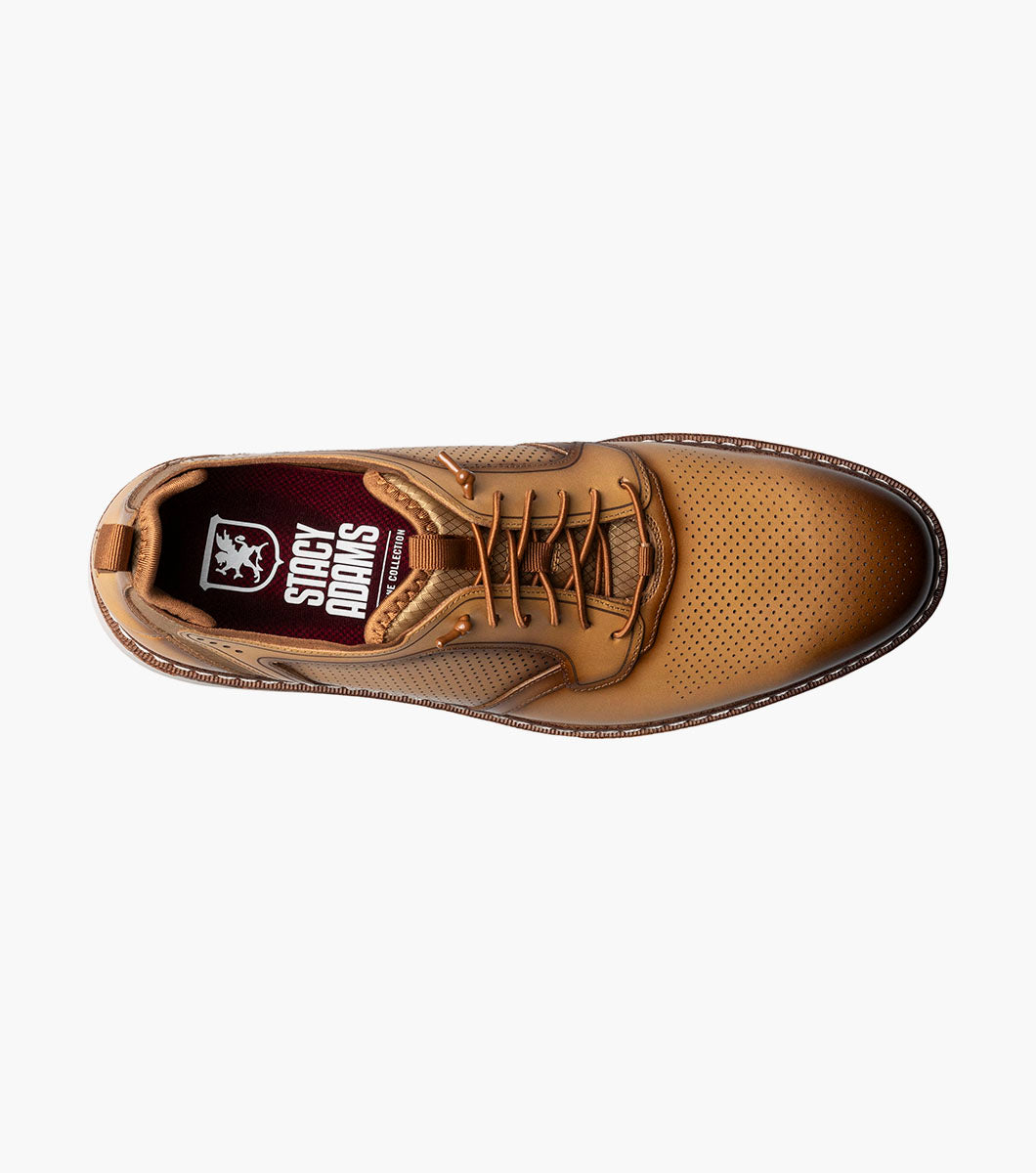 SYNC Plain Toe Elastic Lace Up