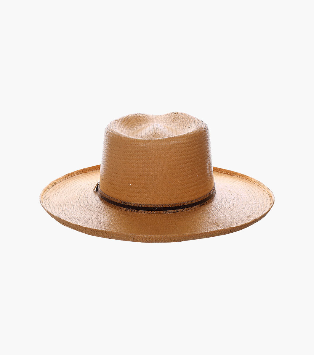 MILANO FEDORA Toyo Pinched Front Hat