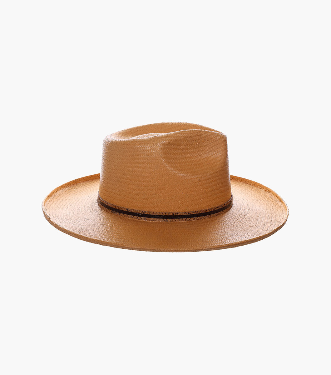 MILANO FEDORA Toyo Pinched Front Hat