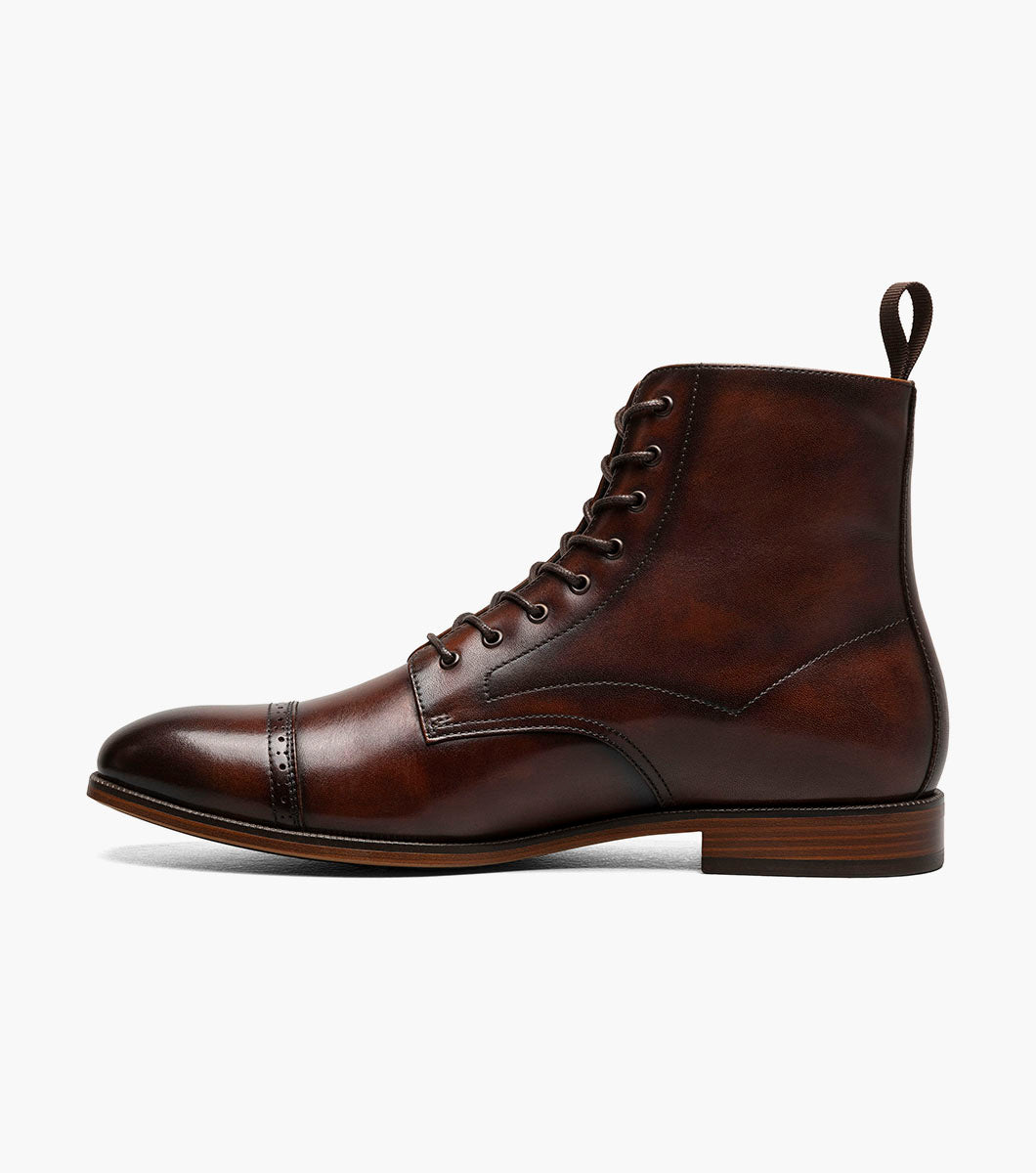 HENRY Cap Toe Lace Up Boot