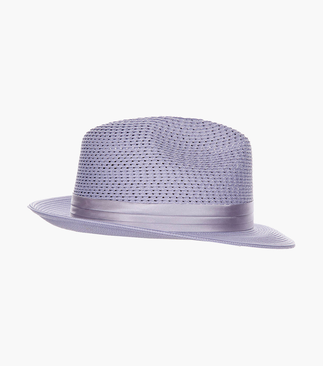 DUBLIN FEDORA Poly Braided Pinch Front Hat