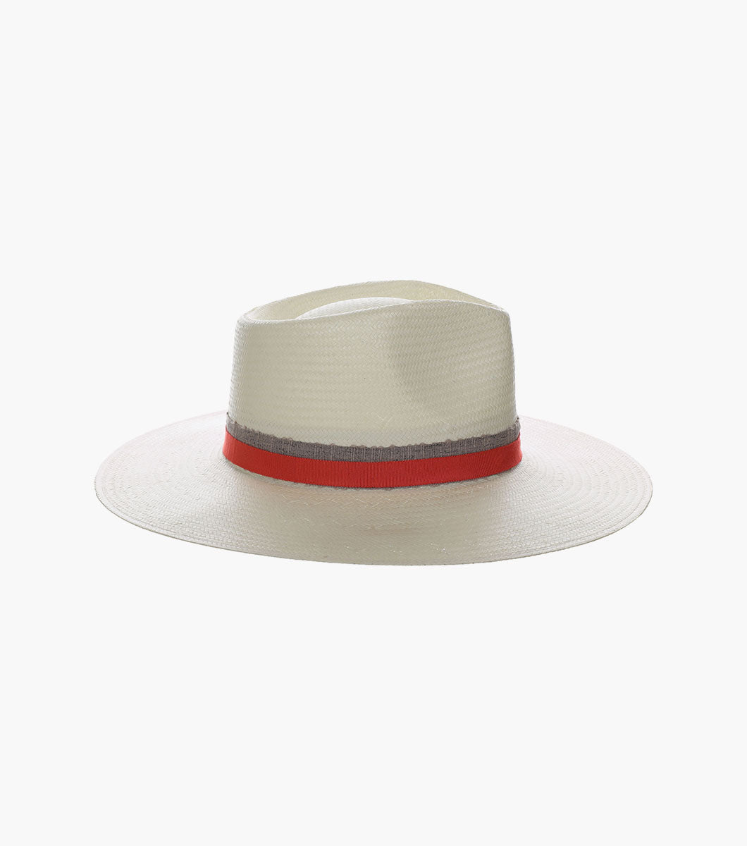 HARLOW FEDORA Toyo Pinch Front Hat