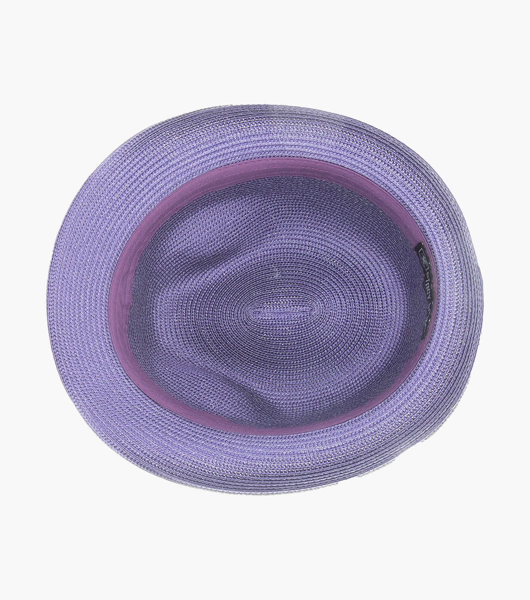 BELMONT FEDORA Poly Braid Pinch Front Hat