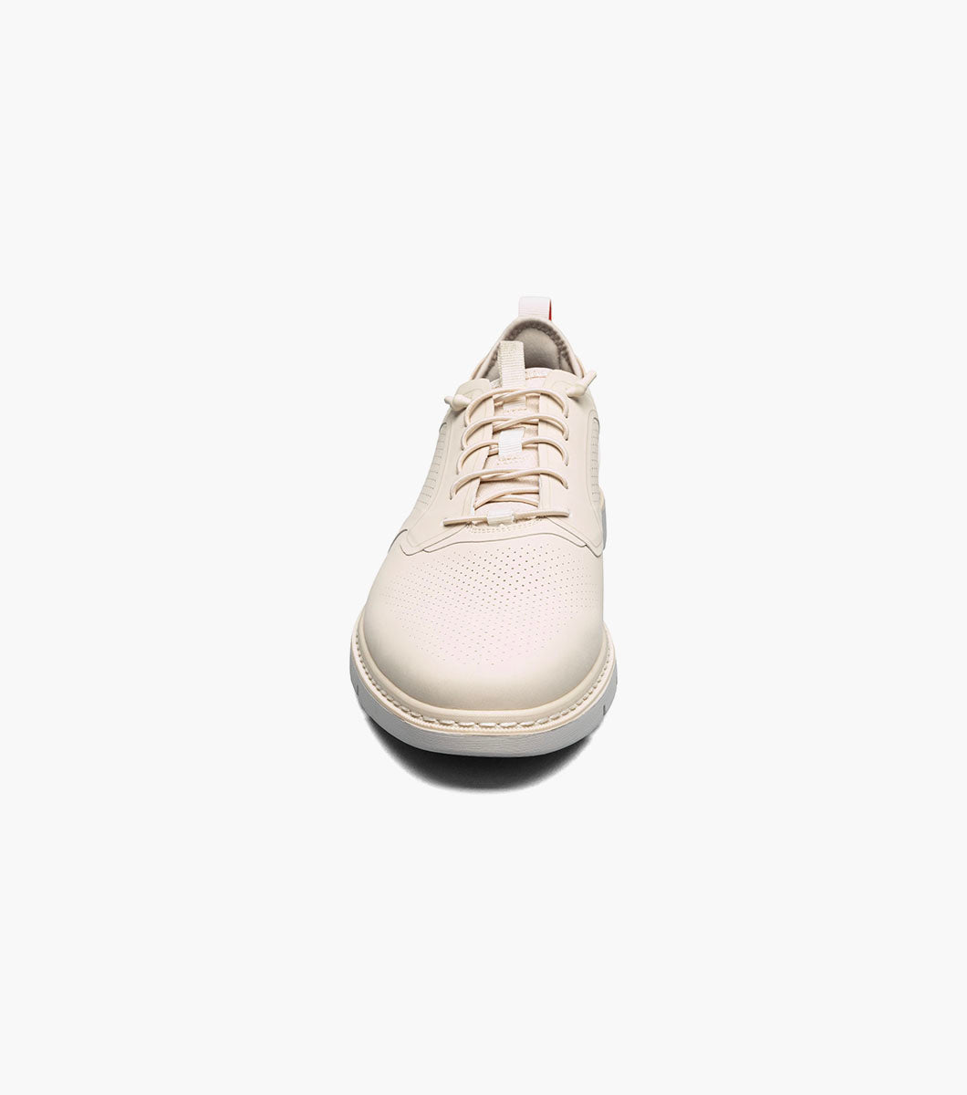 SYNCHRO Plain Toe Elastic Lace Up