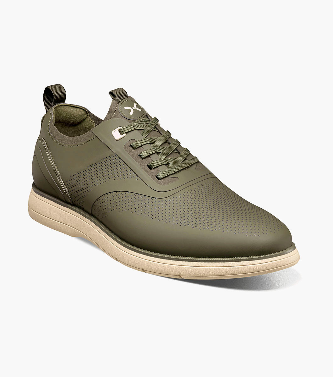 EVERIDGE Plain Toe Elastic Lace Up