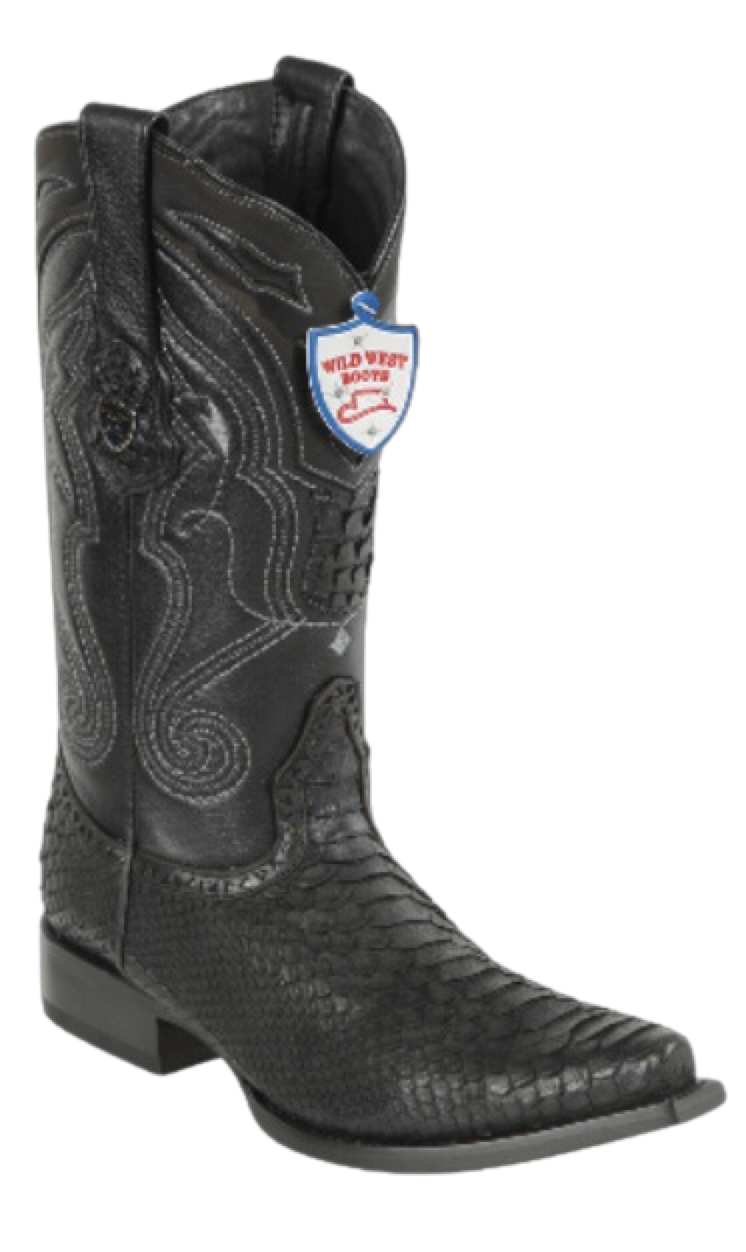 Botas de Piel Original Punta Recortada Color Pomex - Wild West Boots main image 1