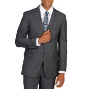 Gris Delgado Ajuste 2 Botón Chaqueta Cónico Pierna Pantalón - Trajes Para Hombre SKU*PNV05
