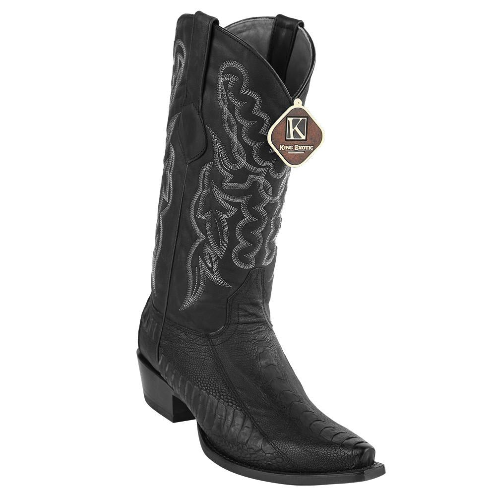 Men's King Exotic Snip Toe Grisly Leather Boots Handmade Brown (4942707) main image 0