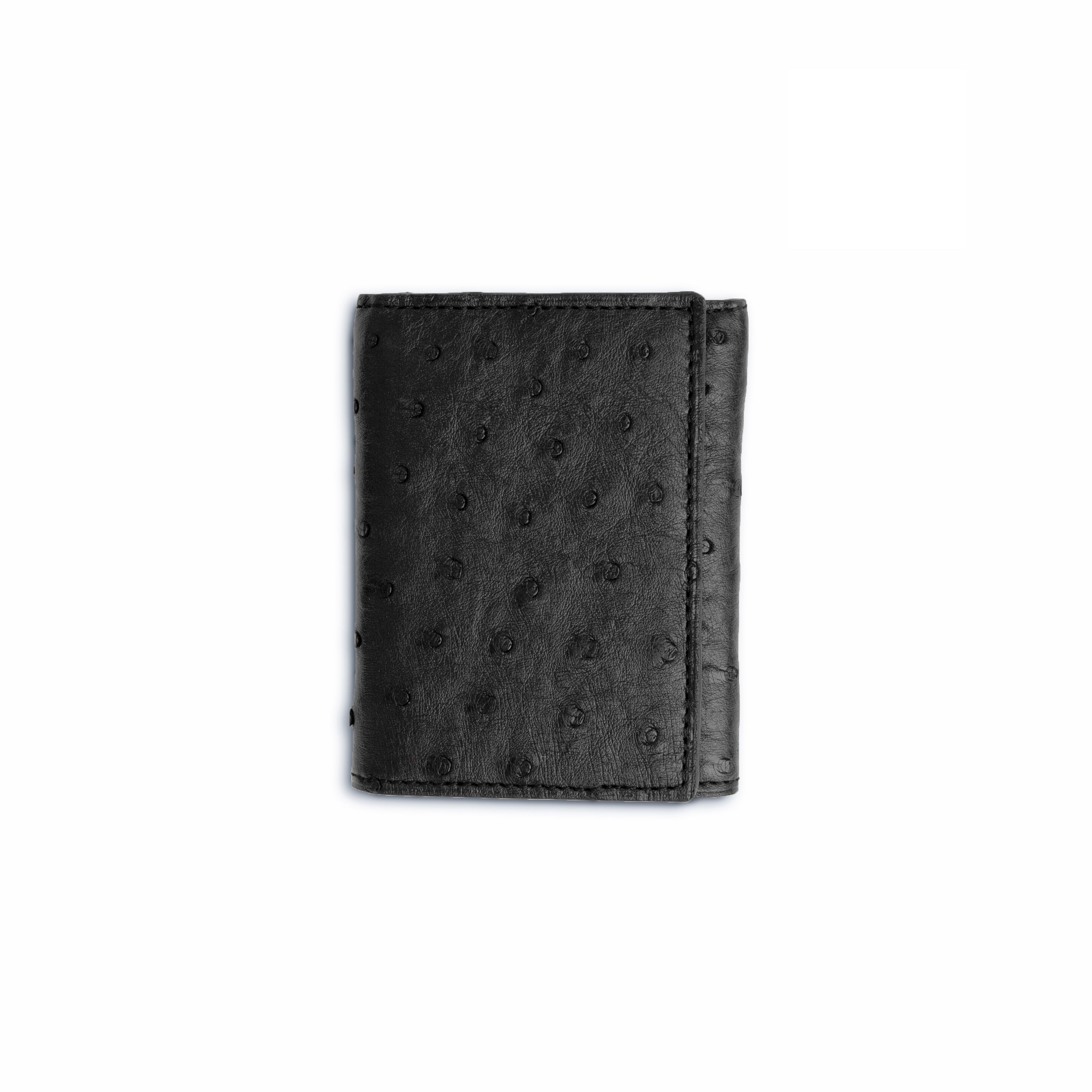 Ferrini Full Quill Ostrich Trifold - Luxury Ostrich Leather Shoe