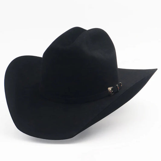 Heritage Black Cowboy Felt 1000x Leather Hat
