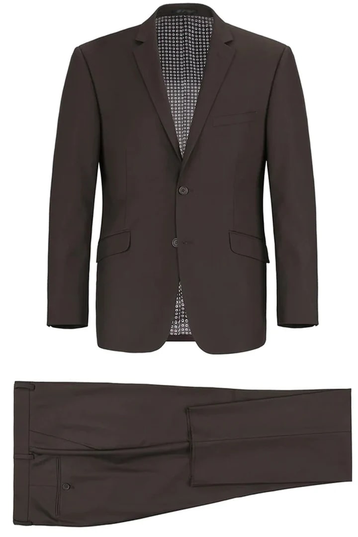 Trajes Elegantes Para Hombre - Trajes De Vestir - Mens Basic Two Button Slim Fit Suit