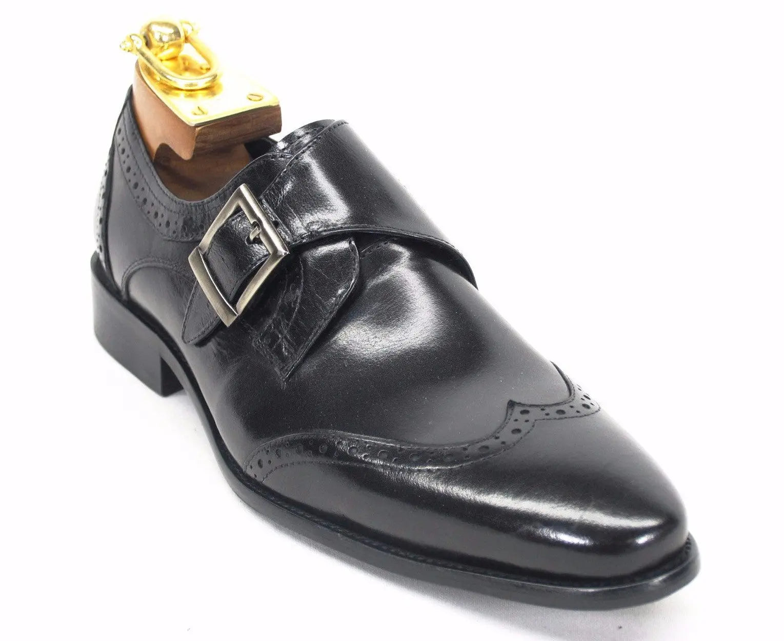 Burnished Wingtip Monk Strap KS099-710 Carrucci