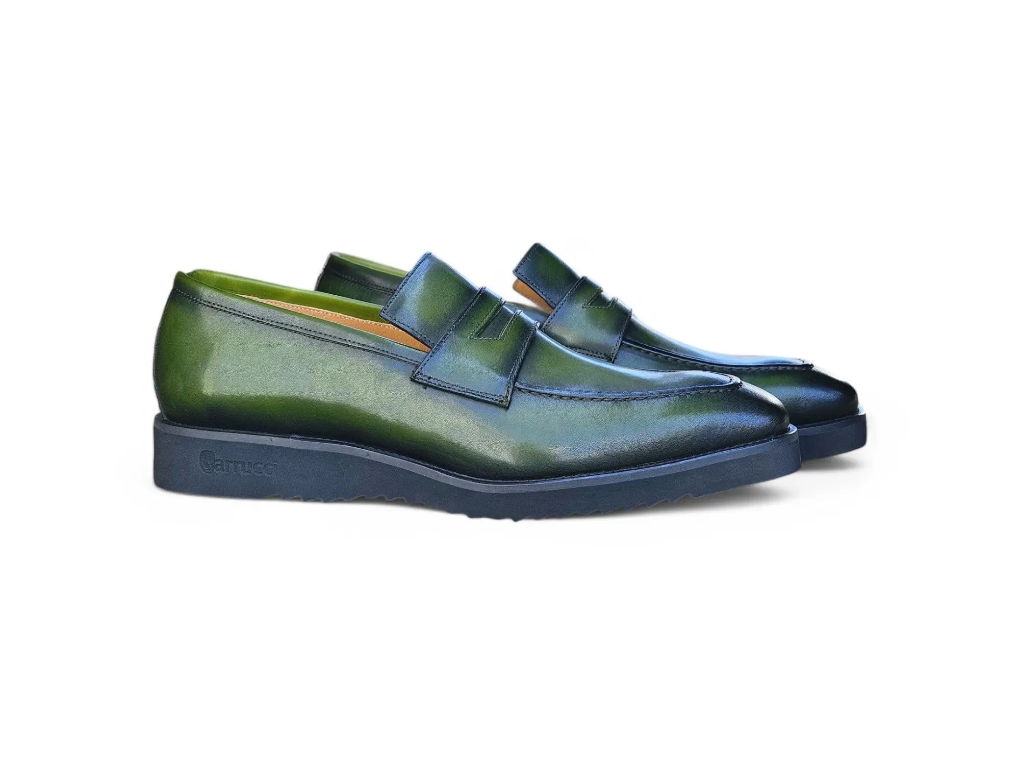 Chic Patina Burnished Penny Loafer Carrucci