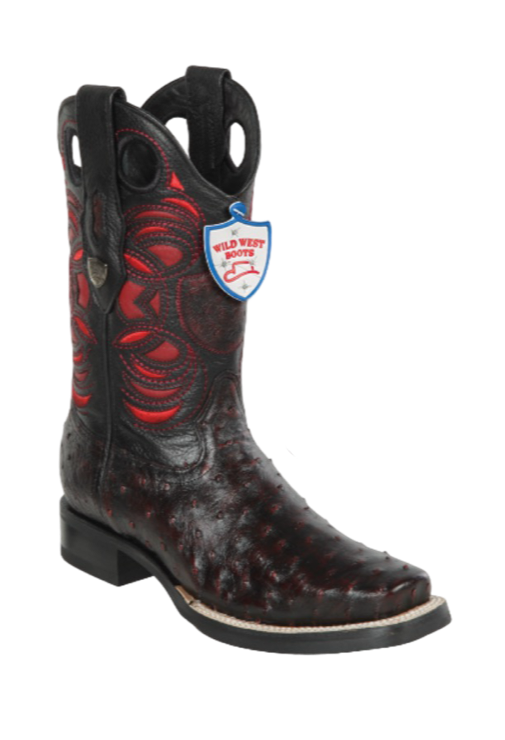 Wild West Botas de Avestruz Horma Dubai Blackcherry main image 1