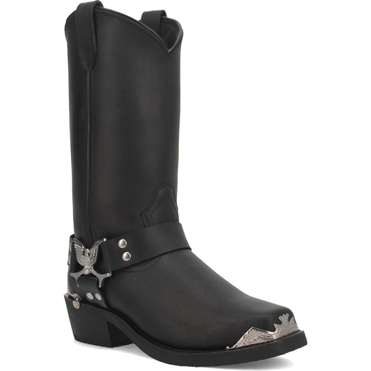 Chopper Leather Harness Biker Boot