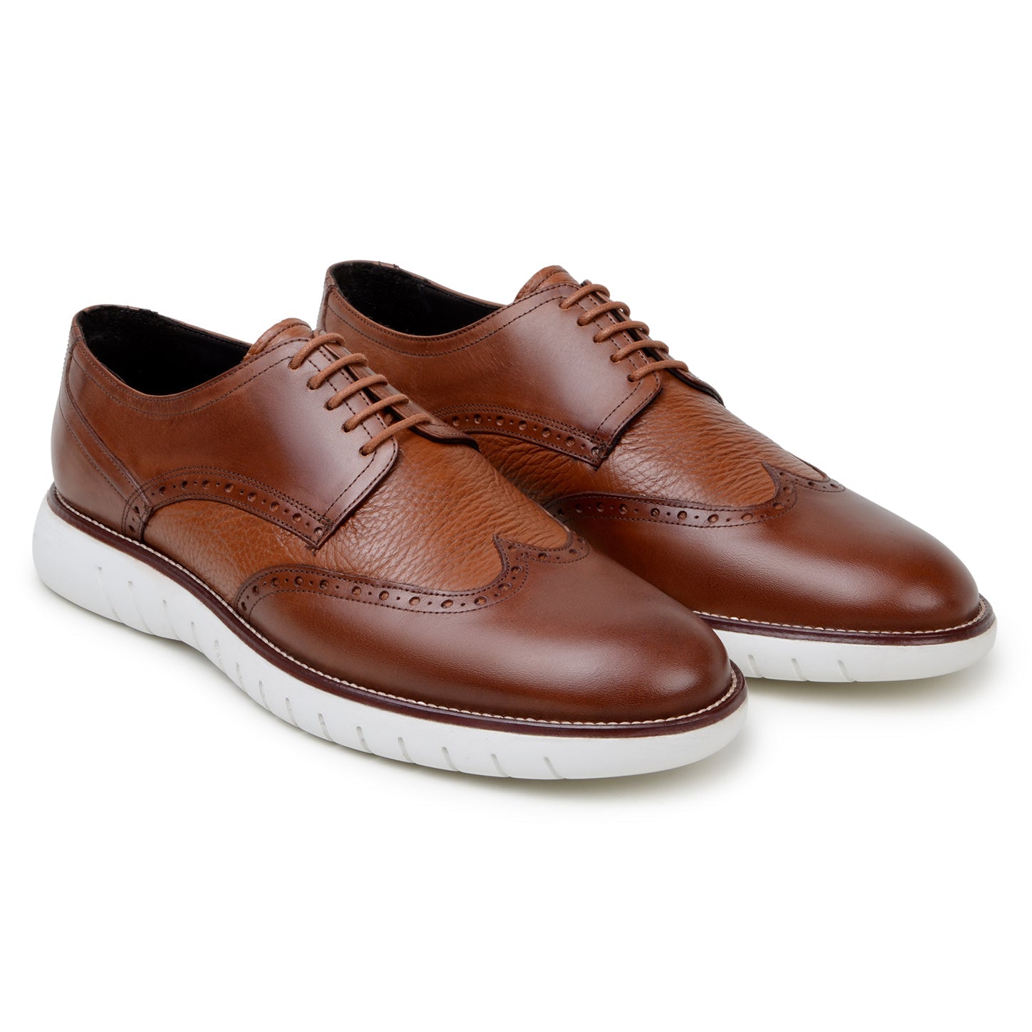 Belvedere Enzo - Antique Tan Ostrich Leather Dress Shoe
