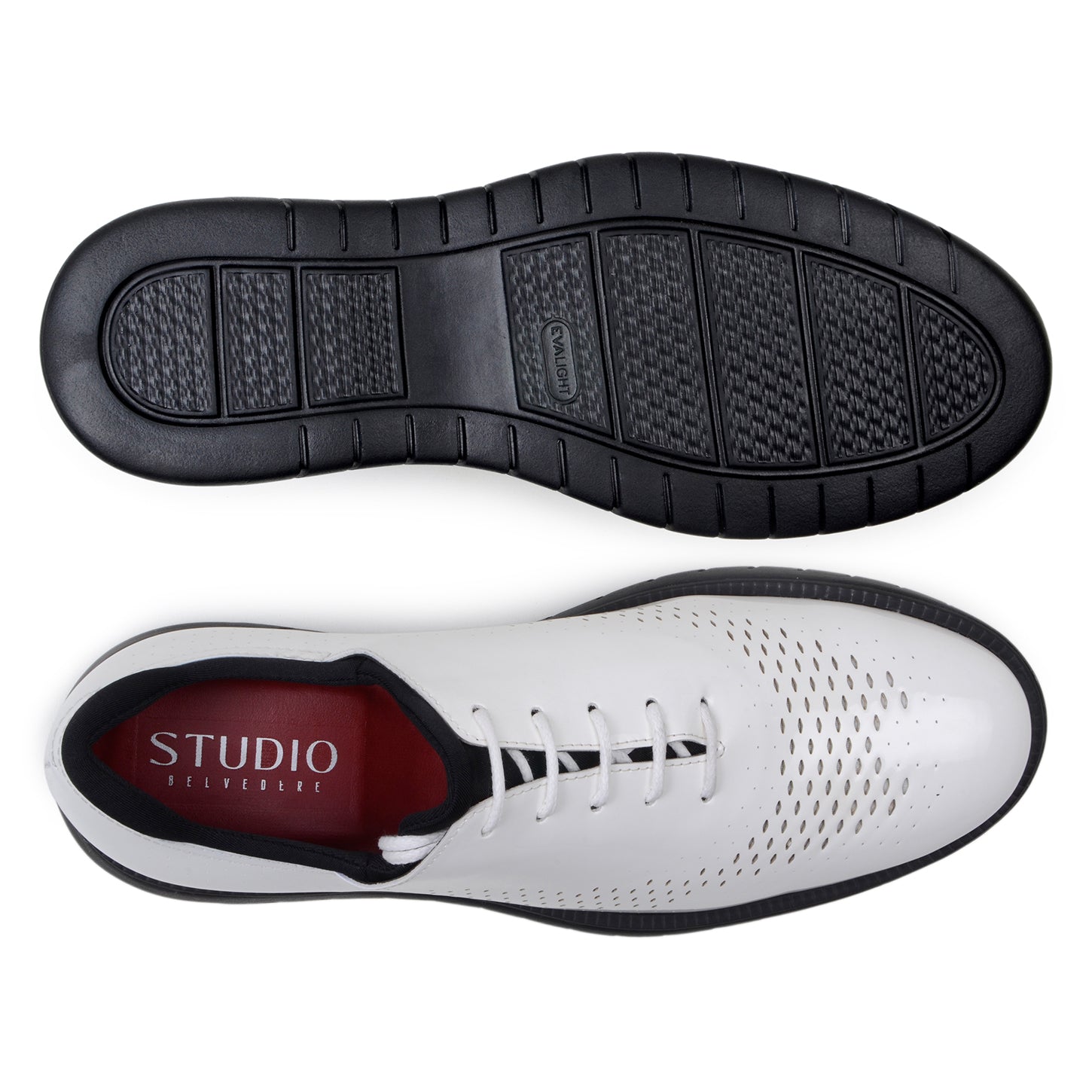 Belvedere MAXIM - White Ostrich Leather Luxury Shoe
