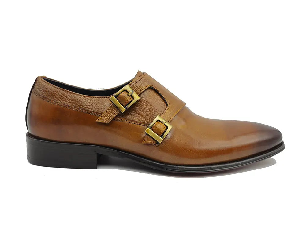 Double Monk Straps Loafer Carrucci