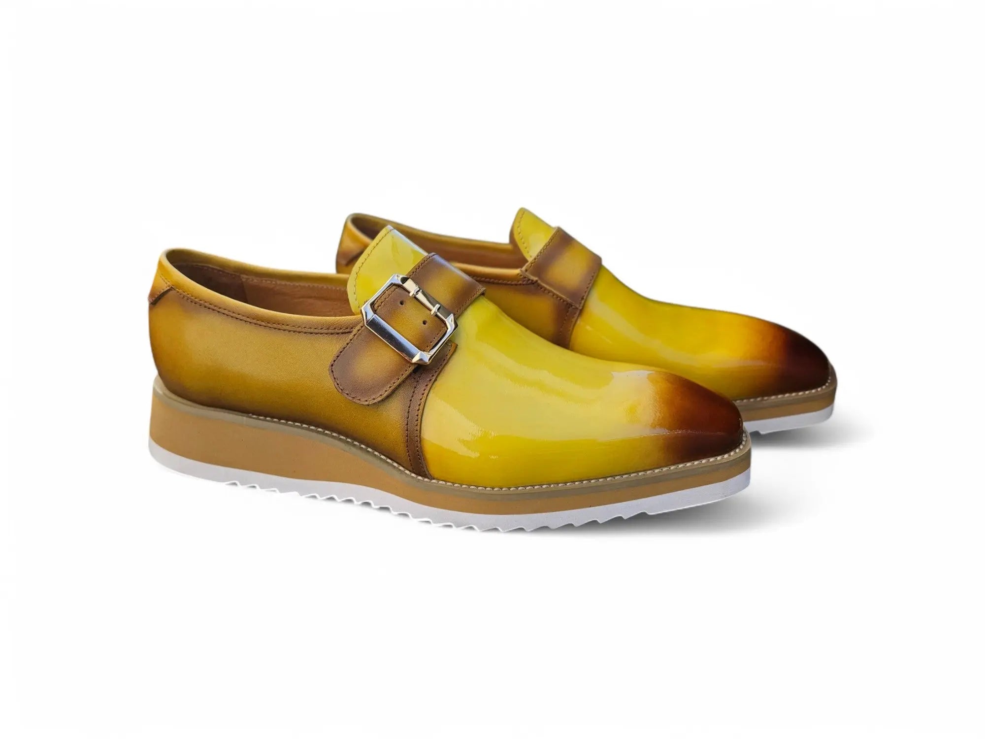 Gorgeous Patent Leather Monkstrap Slip on Carrucci
