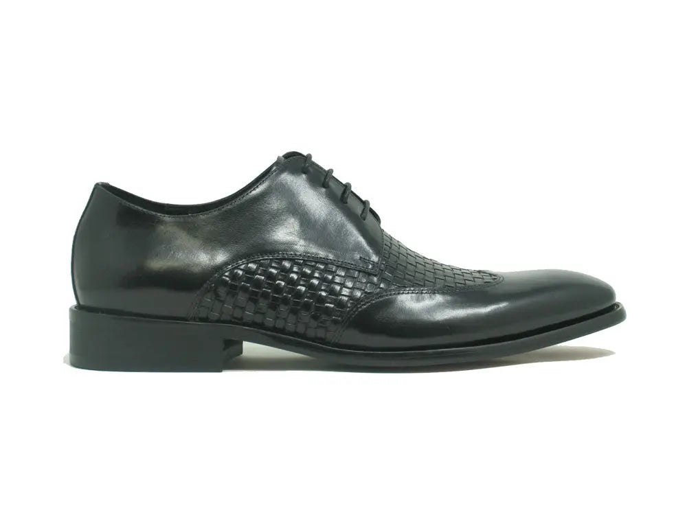Hand Braided Leather Woven Oxford Carrucci