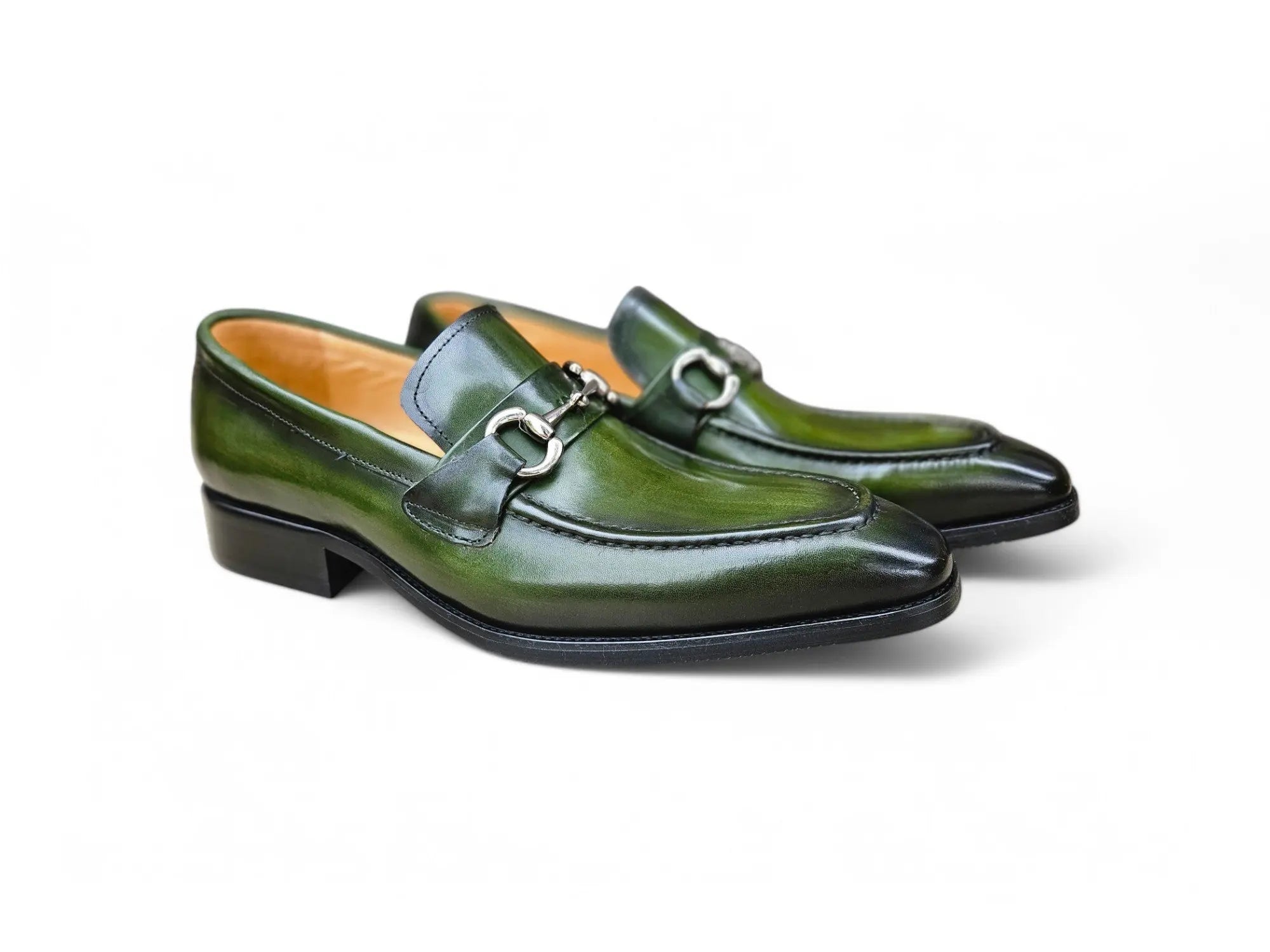 Men's Burnished Signature Buckle Loafer Carrucci