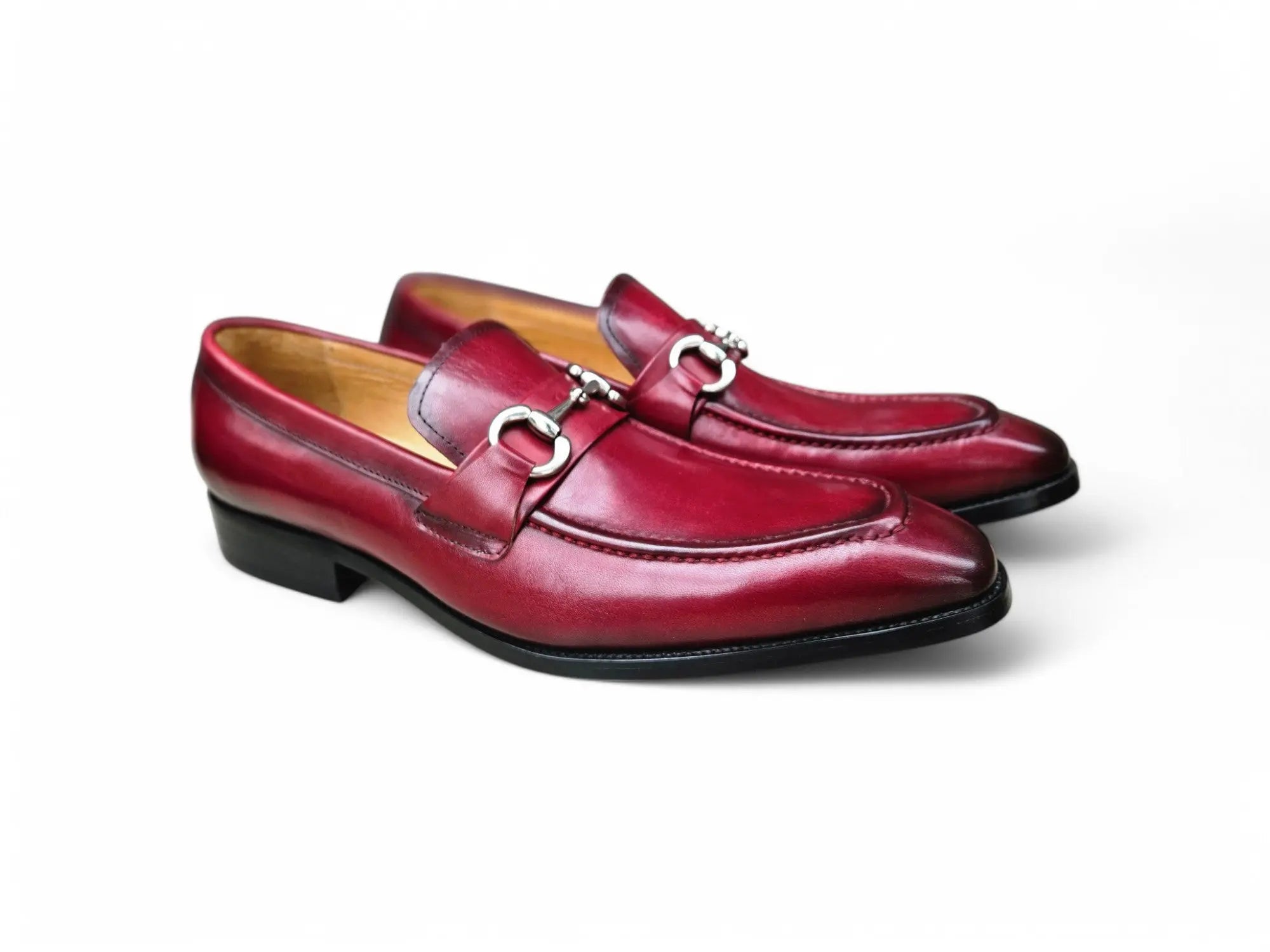 Men's Burnished Signature Buckle Loafer Carrucci