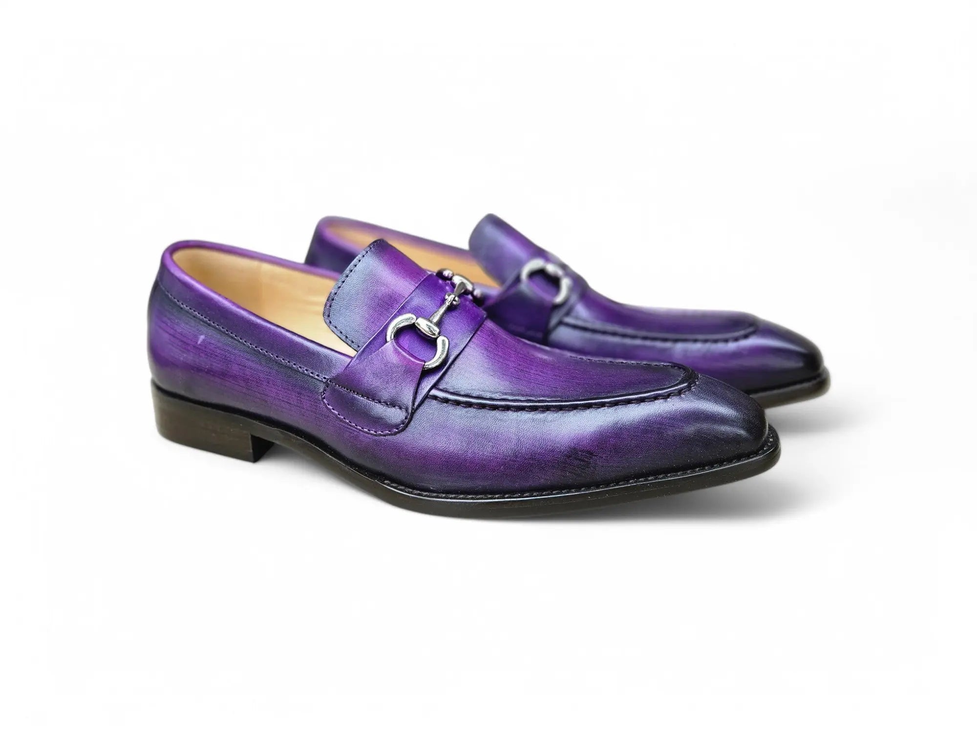 Men's Burnished Signature Buckle Loafer Carrucci