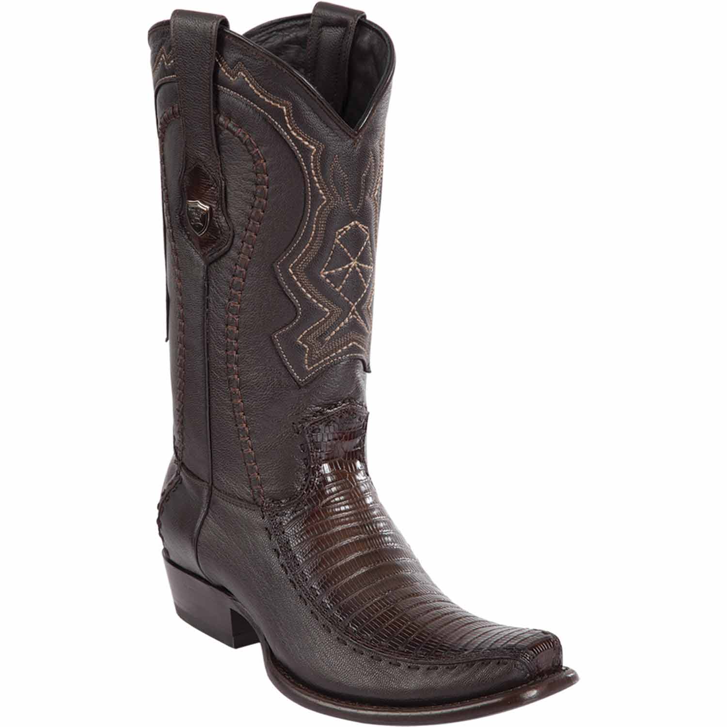Men's Wild West Teju Lizard with Deer Dubai Toe Boots 279F07