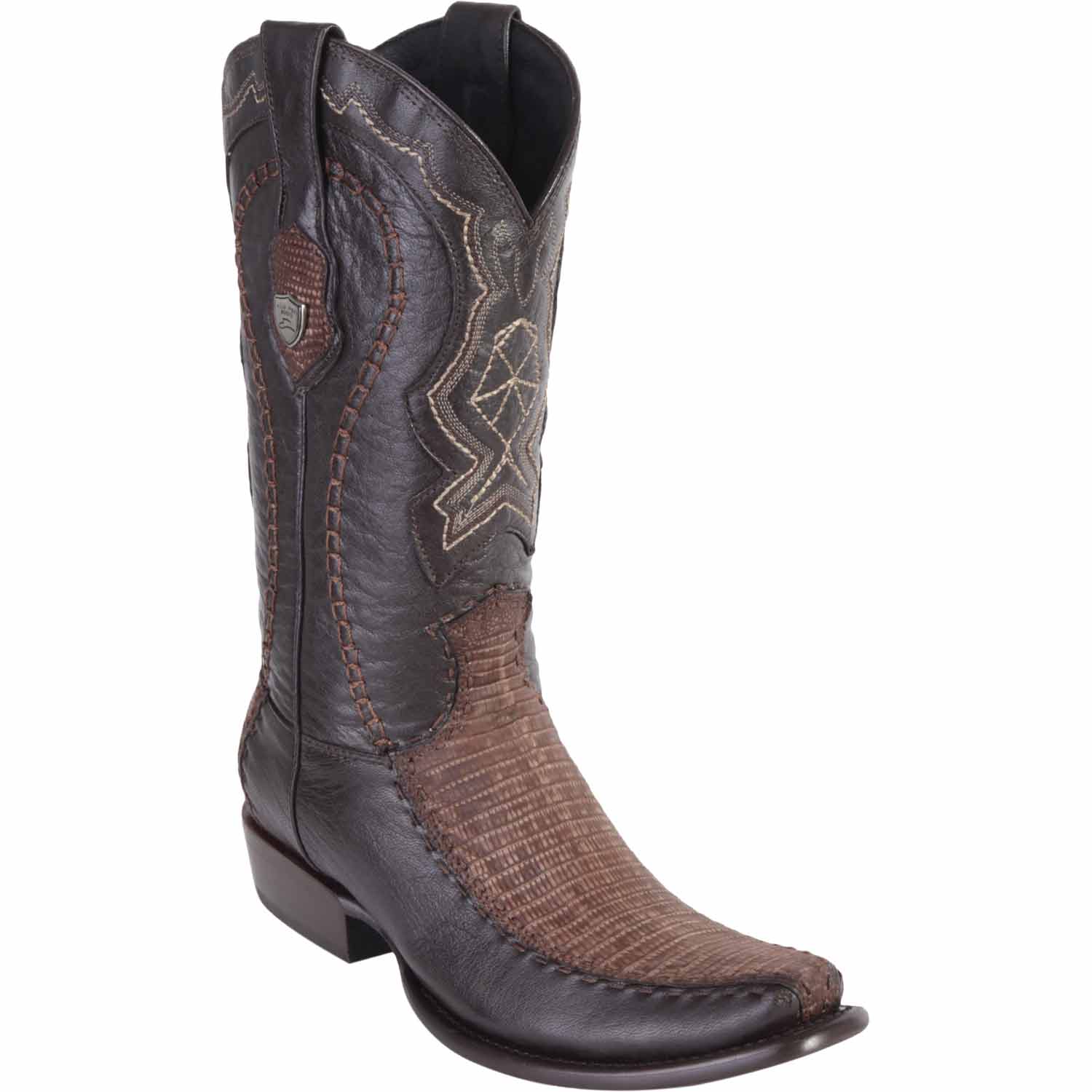 Men's Wild West Teju Lizard with Deer Dubai Toe Boots 279F07