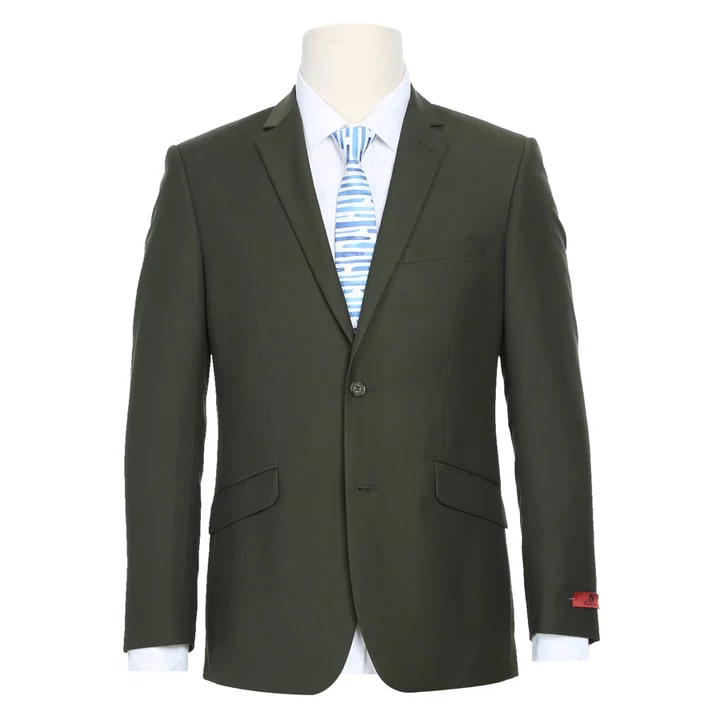 Trajes Elegantes Para Hombre - Trajes De Vestir - Mens Basic Two Button Classic Fit Light Tan Beige Suit