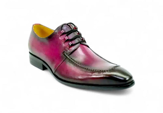 Patina Finish Calfskin Lace-up Shoe Carrucci