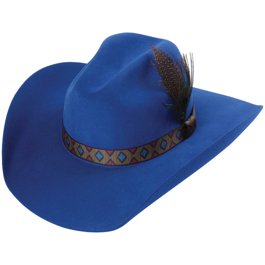 Blue cowgirl hat