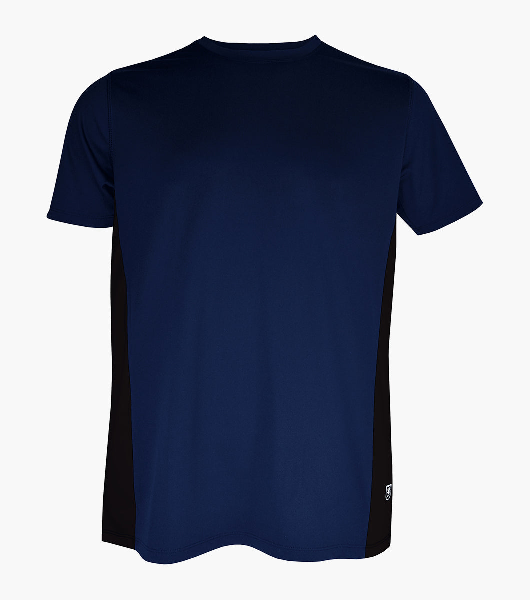 CREW NECK BLOCK T-SHIRT Performance Fabric