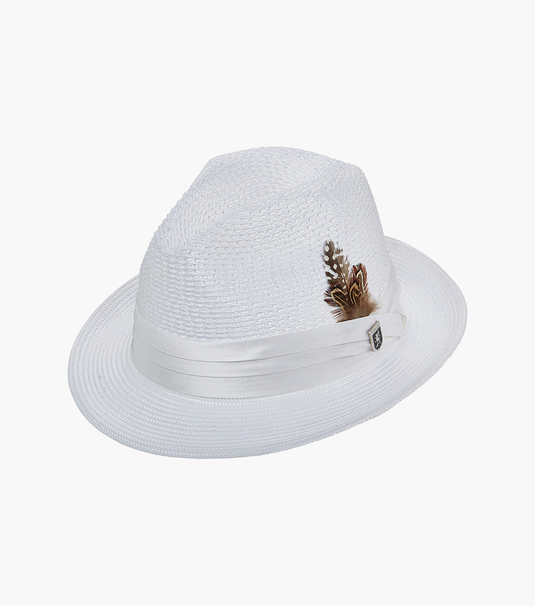 DUBLIN FEDORA Poly Braided Pinch Front Hat