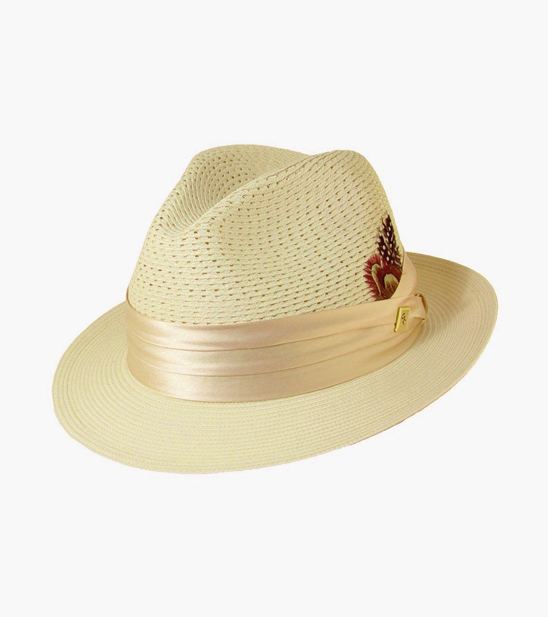 DUBLIN FEDORA Poly Braided Pinch Front Hat