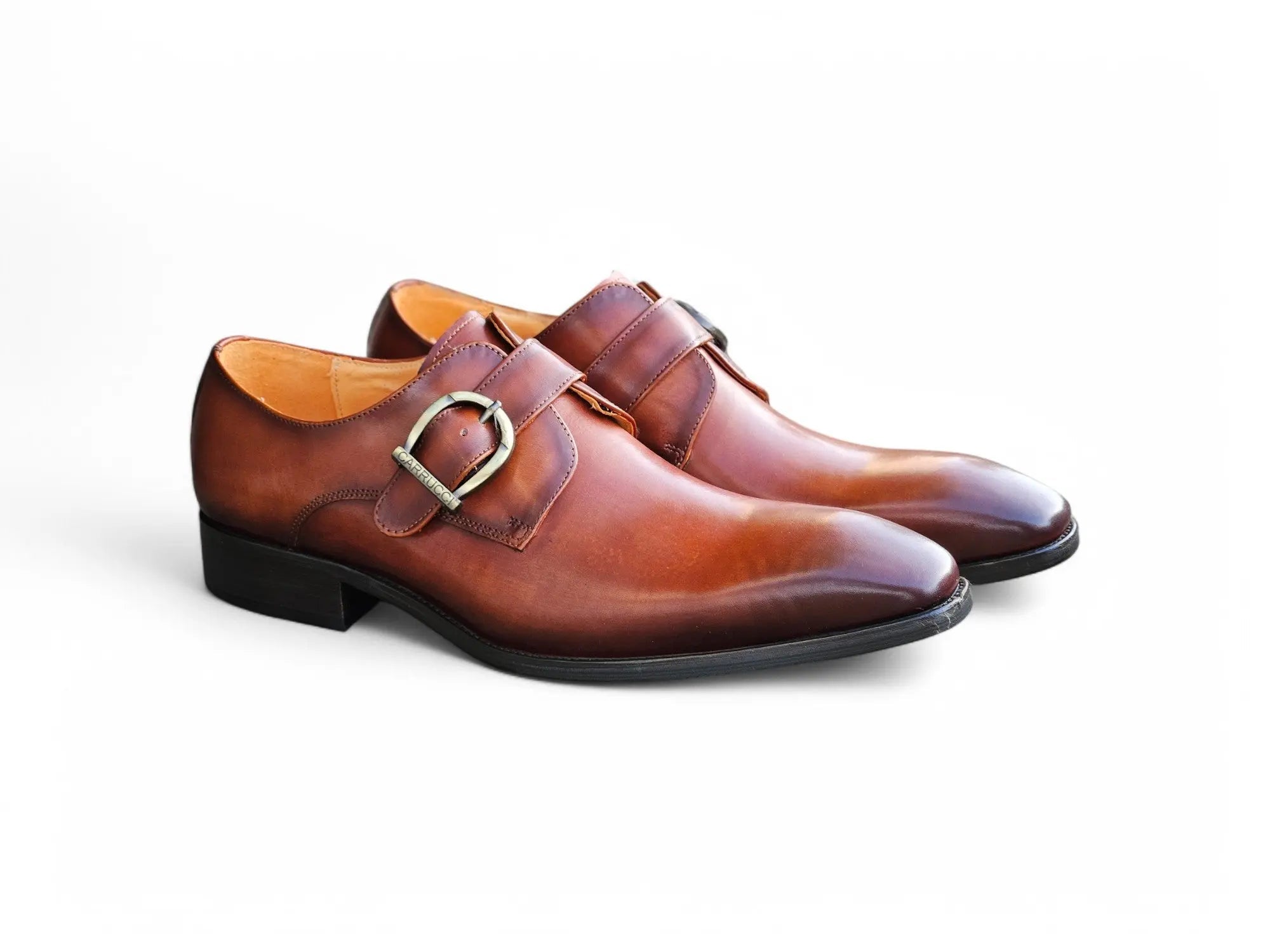 Signature Buckle Monk Strap Shoe Carrucci