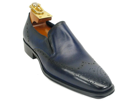 Two Tone Leather Loafer Carrucci