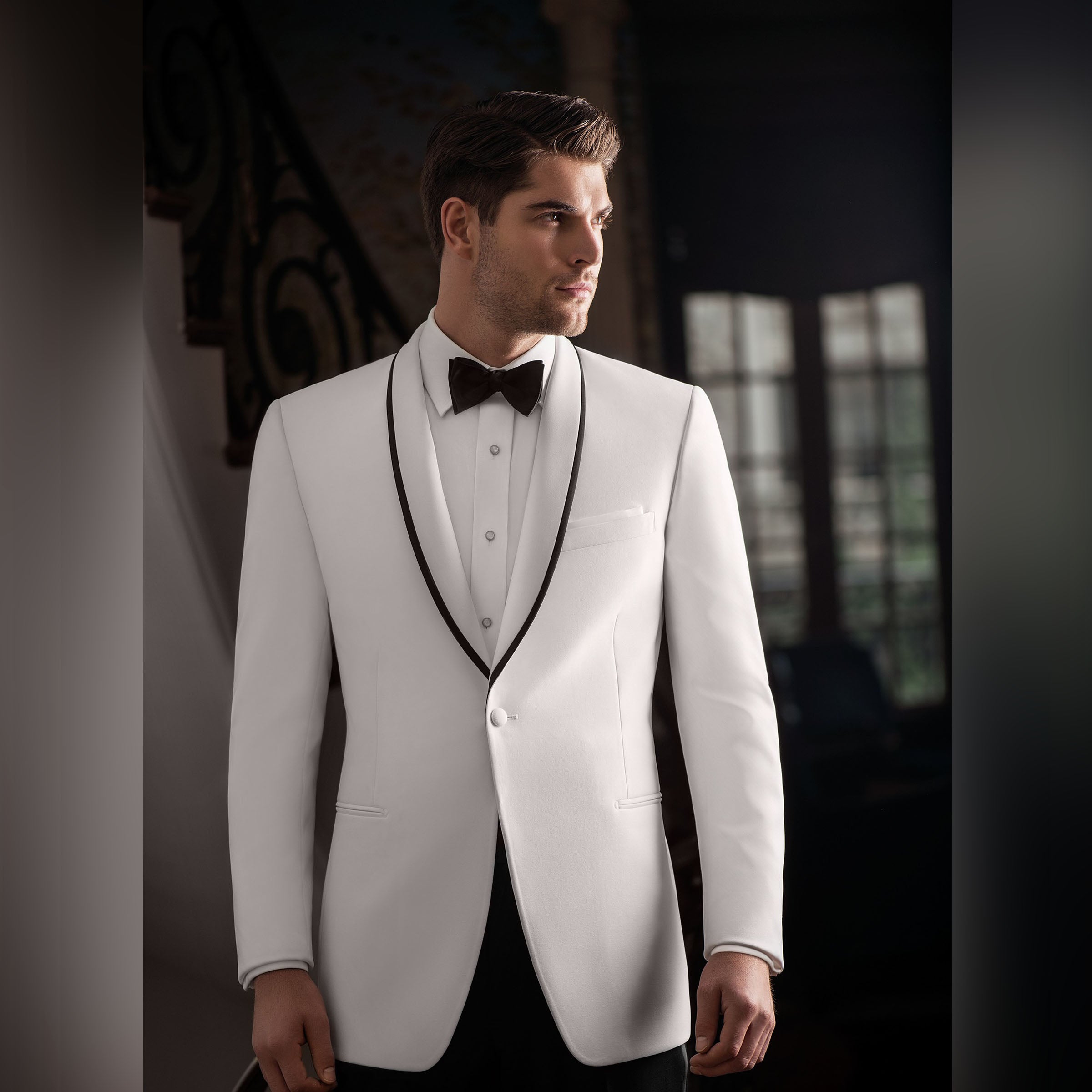 Western Suit - Trajes Para Hombres - Cowboy Formal Attire - Trajes De Novio -White