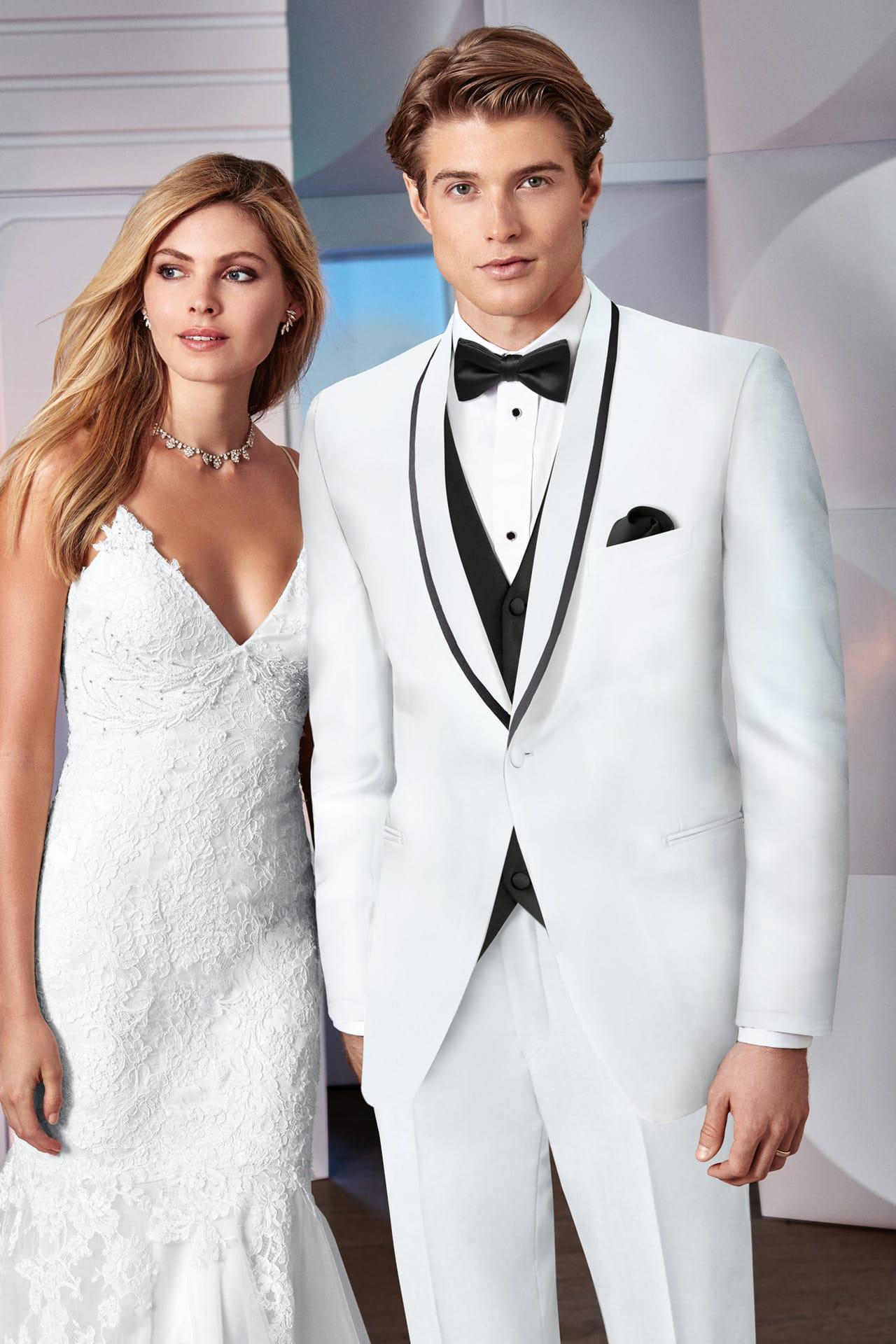 Western Suit - Trajes Para Hombres - Cowboy Formal Attire - Trajes De Novio -White