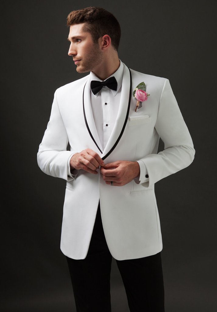 Western Suit - Trajes Para Hombres - Cowboy Formal Attire - Trajes De Novio -White