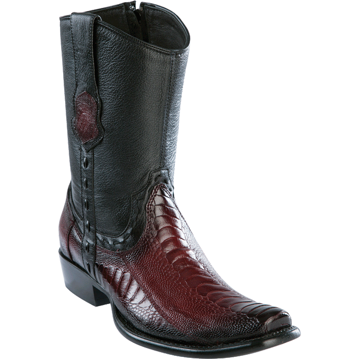 Botas de Avestruz Pata Corta Horma Dubai
