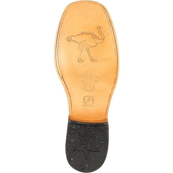 Botin Avestruz Pata con Venado Punta Europea LAB-76BF0505