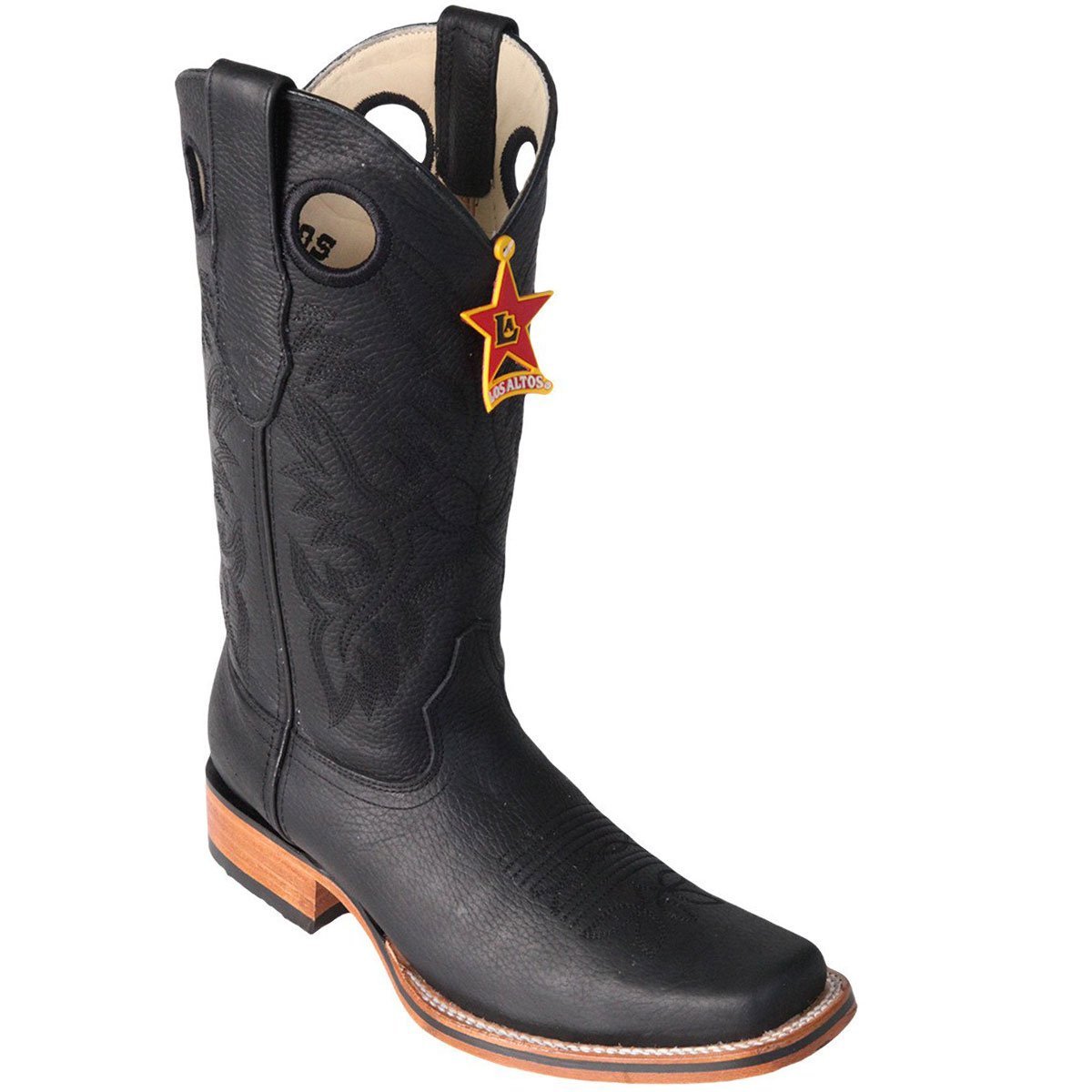 Botas de Cuero con Horma Rodeo Cuadrada LAB-8122705