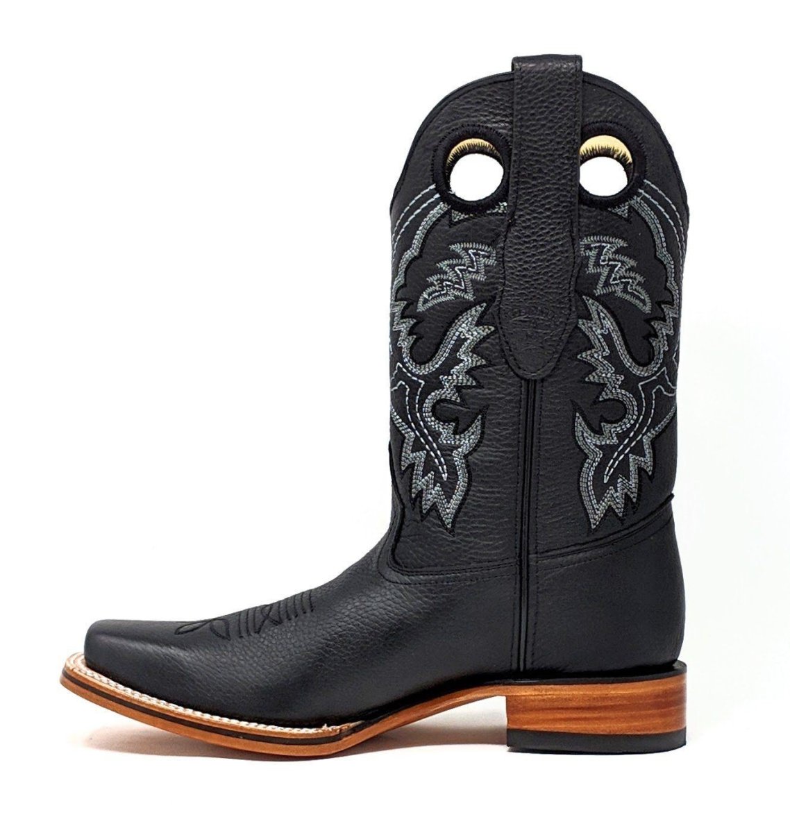 Botas de Cuero con Horma Rodeo Cuadrada LAB-8122705