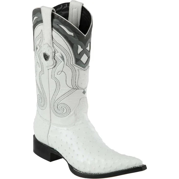 Botas de Avestruz Original Punta 3X Aladino Color Mink - Wild West Boots