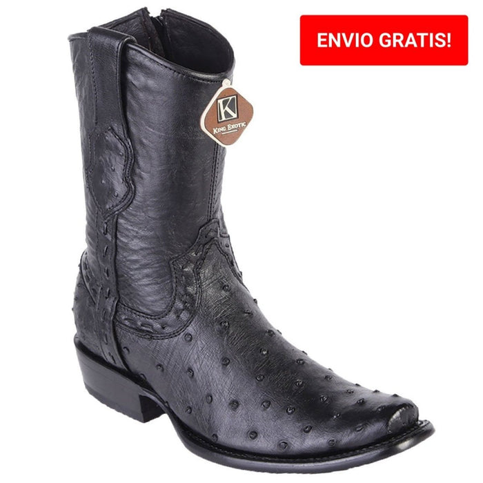 Botas de Avestruz Original Cortas Horma Dubai